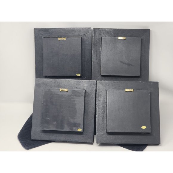 Four African Tribal Jungle Zebra Lion Cheetah Giraffe 3D Box Wall Decor Pictures - Picture 2 of 10